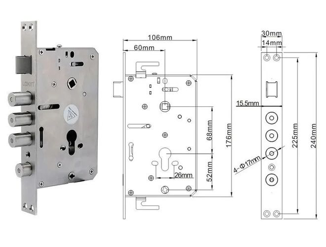 Home smart lock lock body identification and selection