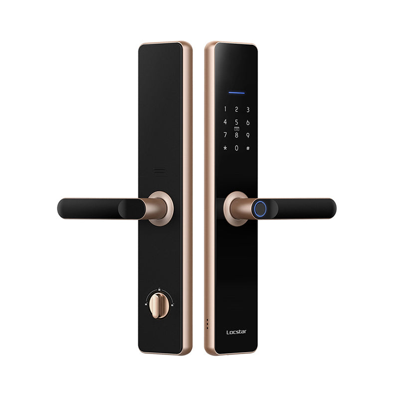 Locstar-A61 Wifi TTlock App Smart Door Lock Biometric Lock Fingerprint Door Handle Digital Keyless Lock