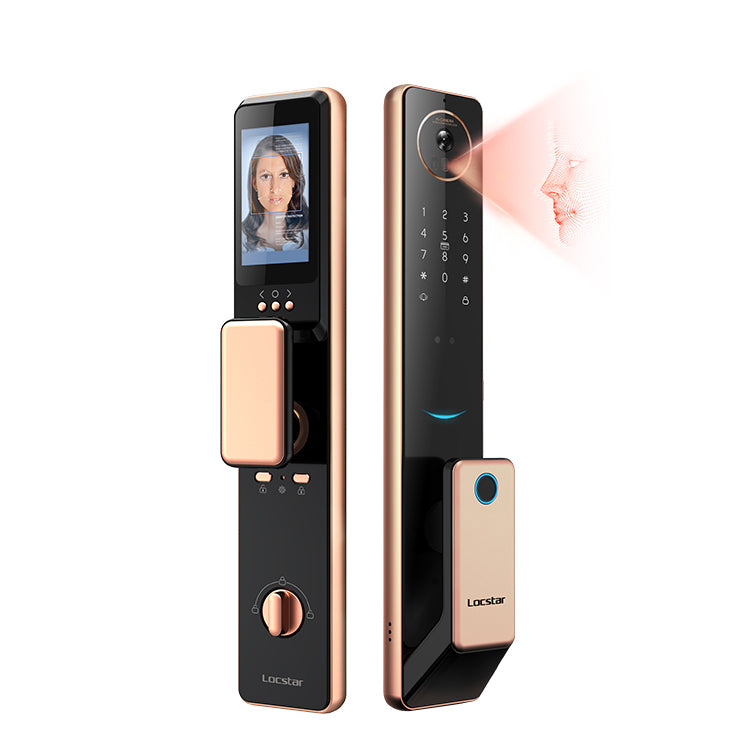 Locstar-S61 Smart Door Lock Tuya Wifi App Smart Facial Lock With Camera